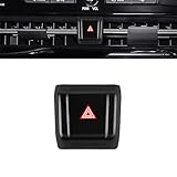 KMONDER アルファード 40系 ヴェルファイア 40系 パーツ ハザードスイッチカバー インテリアパネル 内装 パーツ カスタム アクセサリー (ピアノブラック)