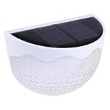 Demiawaking 6LED ソーラーライト 人感センサーライト 太陽発電 省エネ 屋外照明 防水 イエロー