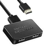 HDMI 分配器 1入力2出力 4Kx2K HDMIスプリッター 3D フルHD 1080P HDCP1.4対応 一体型 手動 モニター/ディスプレイ切替 接続簡単 USBケーブル付属 XBOX/PS5/HDTV/DVDプレーヤーに適用