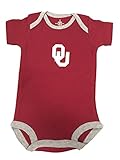 Oklahoma Sooners 2つトーンNCAA College新生児幼児赤ちゃんクリーパー カラー: レッド