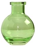High Quality 5-Pack Transparent Glass Vases, 3.5-Inch, Light Green