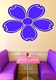 Design with Vinyl RAD 887 1 Flower Baby Girl Teen Bedroom Design Wall Decal Purple 12 x 18 [並行輸入品]