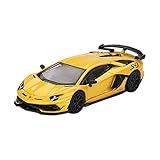 TrueScale Miniatures MINI GT 1/64 ランボルギーニ アヴェンタドール SVJ New Giallo Orion イエロー 左ハンドル 完成品