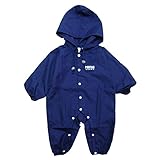 （ポスター）POSTAR キッズ ワンポイント　レインカバーオール　ネイビー　90cm