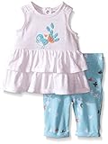 Petit Lem Baby Girls' 2 Piece Set Top and Legging White 18 Months [並行輸入品]