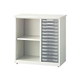 インテリア 家具 便利 おしゃれ デスクサイド書庫 PD-CO 引出付