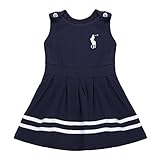 eshion Cute Baby GirlノースリーブタンクプリーツドレスOネックサンドレス