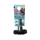 (業務用25個セット) H＆H 六角軸ホイールブラシ/先端工具 【バリ取り作業用/38mm】 鋼線 日本製 BWW-38 〔DIY用品/大工道具〕