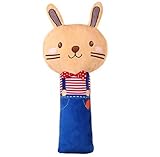 COSMOS_K シートベルト カバー 車中泊 旅行 睡眠 子供 ソフト枕 ぬいぐるみ かわいい チャイルドシート 安全 (ラビット)