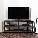 テレビ台 ローボード テレビボード テレビラック TV台 TVラック ロータイプ (TV43型, 黒い柱/ブラウン)