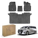 BIGKON 1+2列目適合対応トヨタ アルファード ヴェルファイア 30系前期後期 7人乗り 8人乗り専用 2015年1月-2023年6月 ALPHARD VELLFIRE 30系 フロアマット 3D防水マット TPE材質 滑り止め 耐汚 保護パーツ カー用品 ブラック