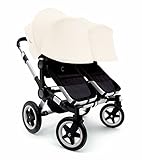 Bugaboo 2015 Donkey Twin Stroller Complete Set in Aluminum and Black by Bugaboo Strollers