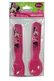 Disney Minnie Mouse Bow-tique 4-piece Flatware Set (2 Forks and 2 Spoons) by Disney