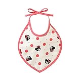 mikihouse Double_B(ミキハウスダブルB)星＆ドット柄 ガーゼスタイ(よだれかけ) ---,ピンク