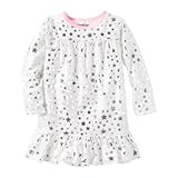 OSHKOSH(オシュコシュ) スパークル スター スリープ ガウン ホワイト パジャマ 8歳【並行輸入】