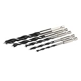 5 PC HSS 1/4 「六角シャンク木 HCS ドリルビットセットクイックチェンジツール 4/5 / 6/8 / 10 mm