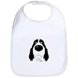 CafePress Big Nose Springer Spaniel Bib - Standard Cloud White by CafePress