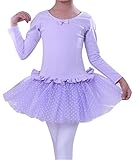 Candykids バレエレオタード 子供用 バレエレオタード 高級シフォン 子供 ジュニア キッズ 女の子 用 体操 新体操 練習ドレス バレエ用品 子供の適用 バレエ衣装 バレエウェア (110c