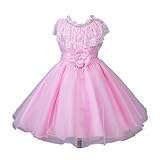 WIN 子供ドレス キッズワンピース ピアノドレス フォーマル 女の子 ジュニア コンクール子供服 ピアノ発表会 ガールズ 女児 ジュニア パーティー 結婚式 姫様 お嬢様 ノースリーブ (110cm