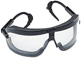 3M Fectoggles Safety Goggles, 16408-00000-10 Clear Lens, Black Temple, Medium (Pack of 1) by 3M