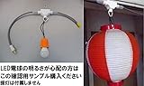 祭りコード50灯用確認用LED電球と1灯でのサンプル