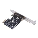 Anauto [PCI-E拡張アダプタボード] PCI Express to 3.0 2ポートSATA3 6Gbps拡張アダプタボード 大型シャーシ/小型シャーシを使用でき (Pci-eからsata3.0拡張カード)