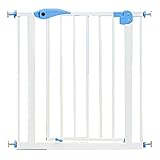 ベビーゲート オートクローズ 階段上 ブルー ホワイト×ブルー