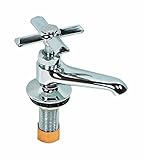 Aqua Plumb 1829015 LB63LF Single Basin Polished Chrome Cross Handle Faucet [並行輸入品]