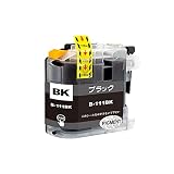 LC111BK 顔料 単品 ブラザープリンター用 互換インク 残量検知機能付 (LC111 MFC-J727D DCP-J557N DCP-J552N MFC-J987DN MFC-J720D MFC-J980DN MFC-J890DN MFC-J877N MFC-J827DN DCP-J757N DCP-J752N MFC-J820DN)