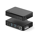 ALOGIC ユニバーサル ツイン HD プロ ドッキングステーション - 85W 電力供給 USB C & A互換性 デュアルディスプレイ 1080p@60Hz HDMI2個 USB-C Gen1 3 USB-A ギガビットイーサネット MacBook Proなどに対応
