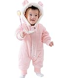 YY-Shop ベビー服 新生児服 ロンパース 着ぐるみ 冬服 天使 厚手 女の子 男の子 ボディースーツ 赤ちゃん 出産祝い カバーオール かわいい ベビースーツ 長袖 暖かい (73cm, 1ピン