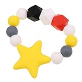 Lovoski 1枚　　ベビー　　シリコーン　　　噛む　　ブレスレット　　おしゃれなビーズ　　おしゃぶり　　歯ブラシチェーン　　全2色 - 黄