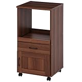 不二貿易 キッチンカウンター サージュ 幅45cm キャスター付き ブラウン 97343