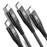 USB Type C ケーブル【2m/2本セット】 PD対応 65W急速充電 Sweguard USB-C to USB-C ケーブル タイプc 充電 iPhone 17/16/15 Pro Max,iPad Pro/Air/mini6,MacBook,Samsung Galaxy S26/S25/S24/S23/S22/S21,Sony,Xiaomi,Pixel等Type-c機種対応 (黒)