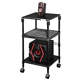 Bauhutte チェスト ブラック 幅40×奥行40×高さ75~105cm 昇降式スピーカースタンド BHS-400SP-BK