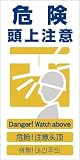 グリーンクロス 4ヶ国語入り安全標識 危険頭上注意 GCE‐7 1146-1113-07