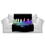 ブランケットウルトラソフトFuzzy 4サイズ！DIANOCHEデザインからby Angelina Vick City V ColumbusホームDecor Unique Designer芸術的スタイ