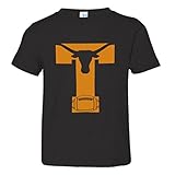幼児用テキサスT Football Longhorn Steerシャツsoft-style高品質Tシャツ US サイズ: XL カラー: ブラック