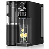 逆浸透水フィルターカウンタートップ、8段階ROろ過システム、ポータブル浄水器、キッチン、オフィス、RV用、取り付けなし、ブラック。