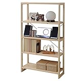 山善(YAMAZEN) A4ぴったり ウッドラック 幅82 高さ147 ナチュラル KQR-15082(NA)