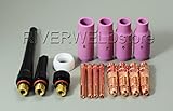 TIG Collet Body TIG Alumina Nozzle TIG Back Cup Kit Fit SR WP-17 18 26 TIG Welding Torch Accessories