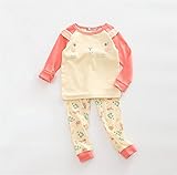 PANCY 子供服 春秋 パジャマ キッズ ベビー 長袖 ルームウェア ロングパンツ 上下セット 男の子 女の子 綿 おしゃれ カジュアル 可愛い ウサギ 動物柄 シンプル