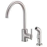 Danze D401558SS Parma Single Handle Kitchen Faucet with Matching Side Spray, Stainless Steel [並行輸入品]