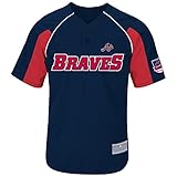 MLB Atlanta Braves Men 's Freeman 5ジャージー、アスレチックネイビー/アスレチックレッド/ホワイト、XXLサイズ