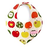 赤ちゃんにやさしい安心スタイ・ビブ・よだれかけ（三角・日本製）　おしゃれリンゴのひみつ（アイボリー）　B0200900