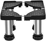 ミニ冷蔵庫スタンド 洗濯機 台 冷蔵庫台 ス調節可能な 幅/奥行き 22-30cm プリンター台 ウォーターサーバー かさ上げ台 空気清浄機 底上げ 台 小型デバイス向け 固定枠 組み立て簡単 滑り止め、減音防振、昇降、防湿 しっかりベース (A,高さ22-25cm)