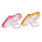 Munchkin Latch Lightweight Pacifier, Orange/Pink, 6+ Months, 2 Count by Munchkin [並行輸入品]