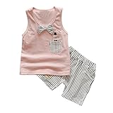 Cutelove 子供服 Tシャツ タンクトップ Tシャツ＆パンツ 上下セット ショートパンツ 袖なし ベビー 男の子 夏 可愛い柄