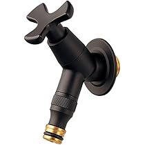 カクダイ　壁付混合水栓　マットブラック 楽天市場】カクダイ 2ハンドル混合栓(シャワーつき) マットブラック