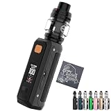 【爆煙】Vaporesso ARMOUR ULTRA Kit｜ベポレッソ アーマー ウルトラ｜5500mAh内蔵バッテリー｜IP68/IP69K 防塵防水・耐衝撃設計｜FlavorKitchenオリジナルクロス付属｜VAPE ベイプ 電子タバコ スターターキット (Obsidian Black)